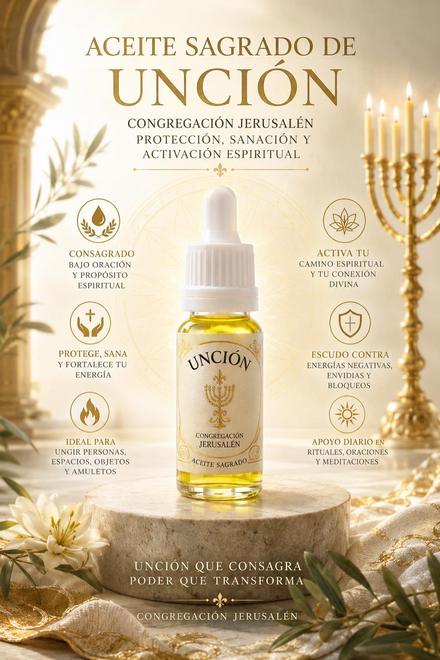 Aceite Sagrado de Unción — Congregación Jerusalén