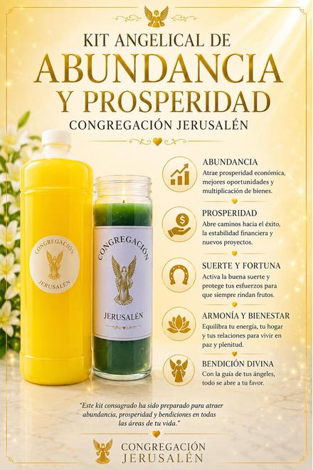 Kit Angelical de Abundancia y Prosperidad — Congregación Jerusalén