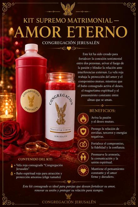 Kit Supremo Matrimonial – Amor Eterno — Congregación Jerusalén